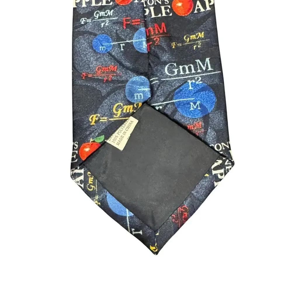 Steve Harris Sir Issac Newton's Law of Gravity Gravitation Science Necktie